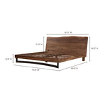 Bent - King Size Bed - Smoked
