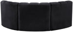 Arc - Velvet 3 Piece Modular U-Shaped Sofa