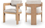 Sacha - Linen Dining Chair With Natural Base (Set of 2)