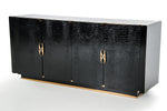 Talin Modern Black Crocodile & Rosegold Buffet by VIG Furniture - View 3