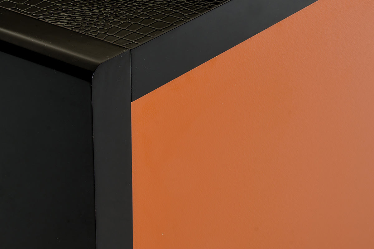 Talin Modern Black Crocodile & Rosegold Buffet by VIG Furniture - View 2