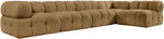 Orin - Velvet 5 Piece Modular Sectional