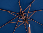 Amalfi - Aluminum Patio Umbrella - White Base / Light Brown Pole