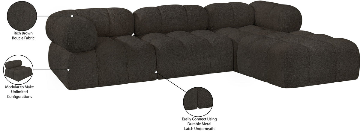 Ames - 4 Piece Fabric Modular Sectional
