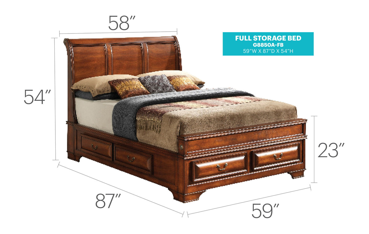 Glory Furniture - LaVita - Storage Bed