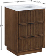 Willard - Engineered Stone And Solid Wood Bathroom Vanity