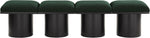 Pavilion - 4 Piece Modular Bench With Black Base