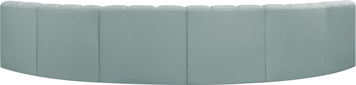 Arc - Faux Leather 6 Piece U-Shaped Modular Sofa