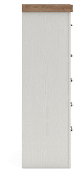 Savonport - Five Drawer Chest - White / Brown
