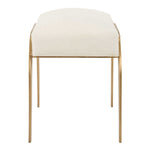 Accent Bench - Light Cream / Brushed Brass