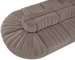 Rummi - Oval Velvet Performance Fabric Upholstered 8 Piece Modular Sectional