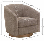 Modra - Performance Fabric Upholstered Swivel Accent Chair