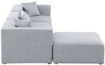 Cube - Linen 4 Piece Modular Sectional With Chaise