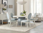 Serenity - Martinique Side Chair (Set of 2) - White / Pearl Silver