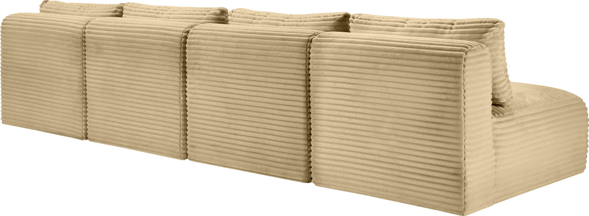 Shaggy - 4 Seat Modular Armless Sofa