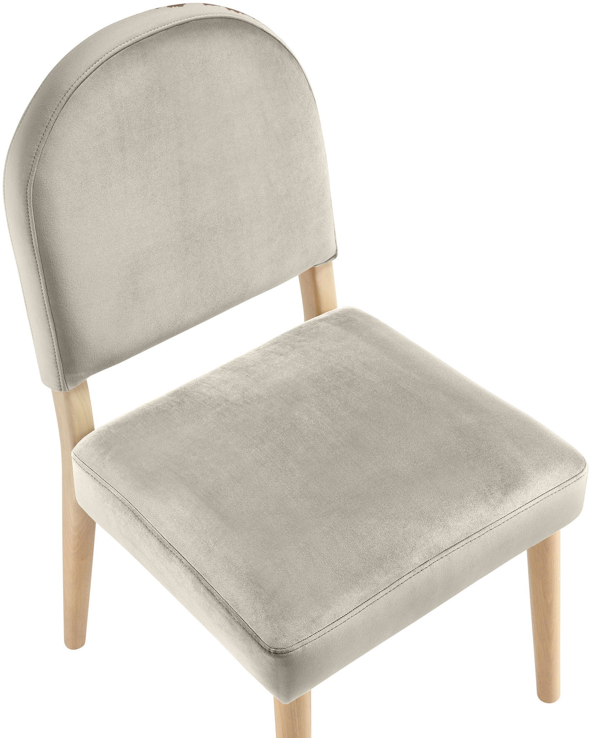 Varinelle - Velvet Dining Chair (Set of 2) - Natural Frame