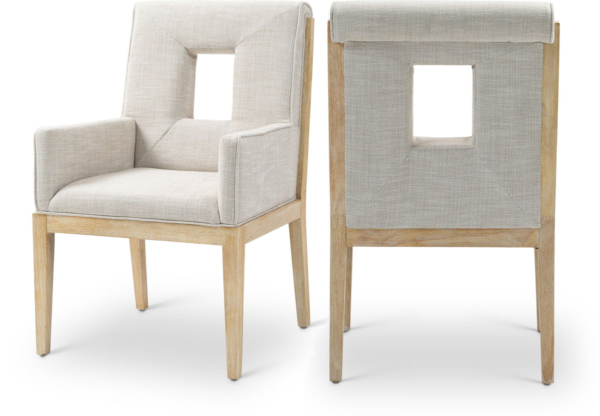 Gwendolyn - Dining Arm Chair With Natural Frame
