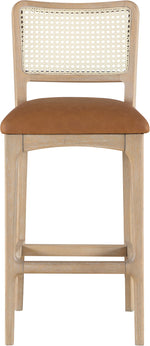 Atrium - Upholstered Bar Stool (Set of 2) - Brushed Natural Frame