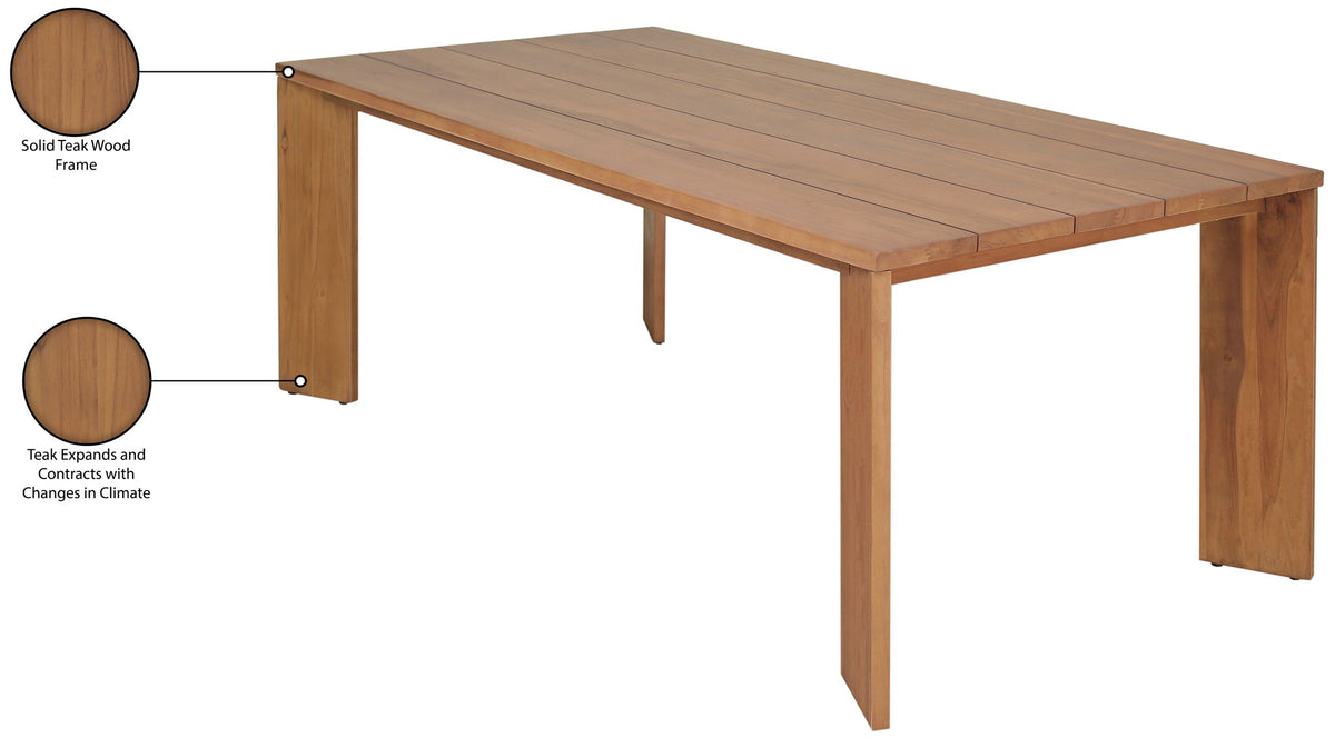 Mirella - Teak Wood Outdoor Patio Dining Table