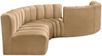 Arc - Velvet 6 Piece Modular Sofa