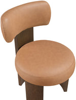 Atelier - Vegan Leather Upholstered Dining Chair (Set of 2) - Painted Brown Frame