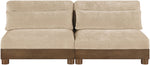 Turin - Chenille Fabric Upholstered Modular Sectional - Beige