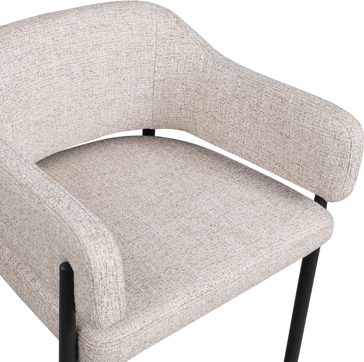 Dame - Fabric Upholstered Counter Stool (Set of 2)
