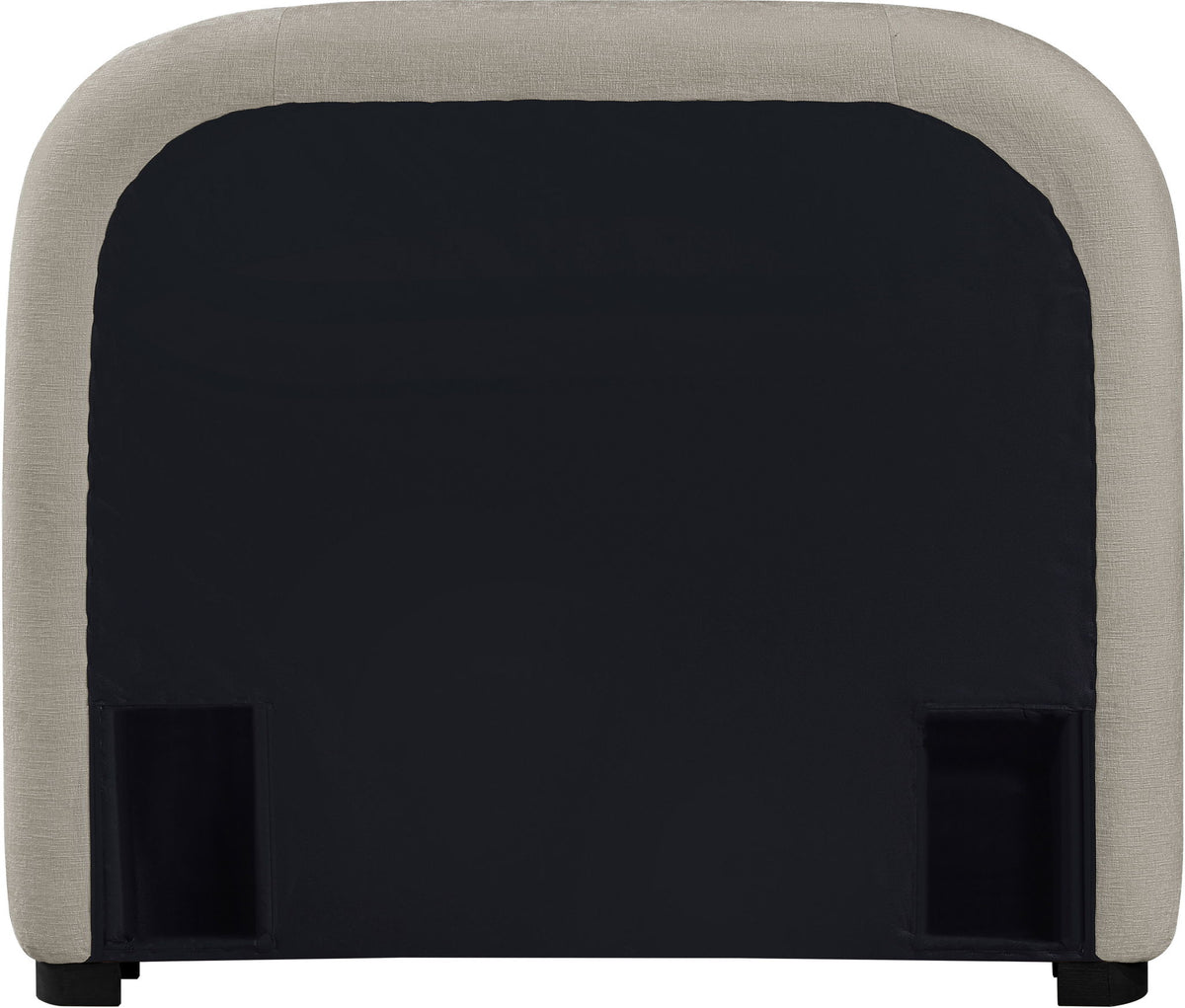 Vaughn - Chenille Bed With Black Base
