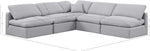 Indulge - Linen 5 Piece Modular Corner Armless Sectional