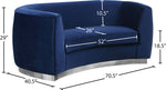Julian - Loveseat with Chrome Base