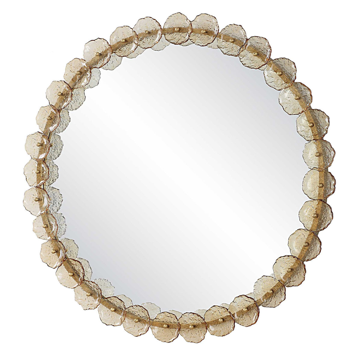 Nolina - Round Mirror - Gold