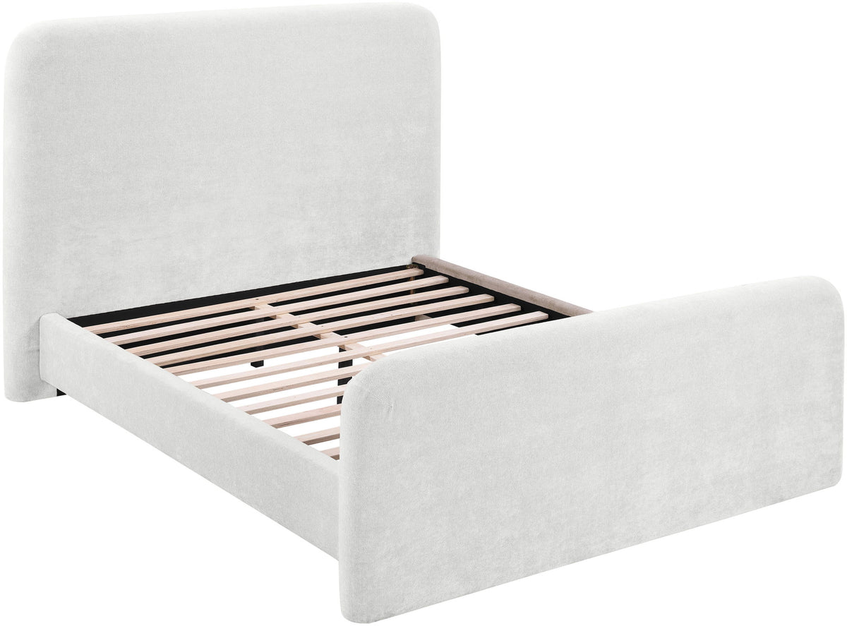 Fira - Chenille Fabric Upholstered Bed