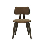 Jaguar - Curved Back Wood Dining Chair With Faux Leather Seat