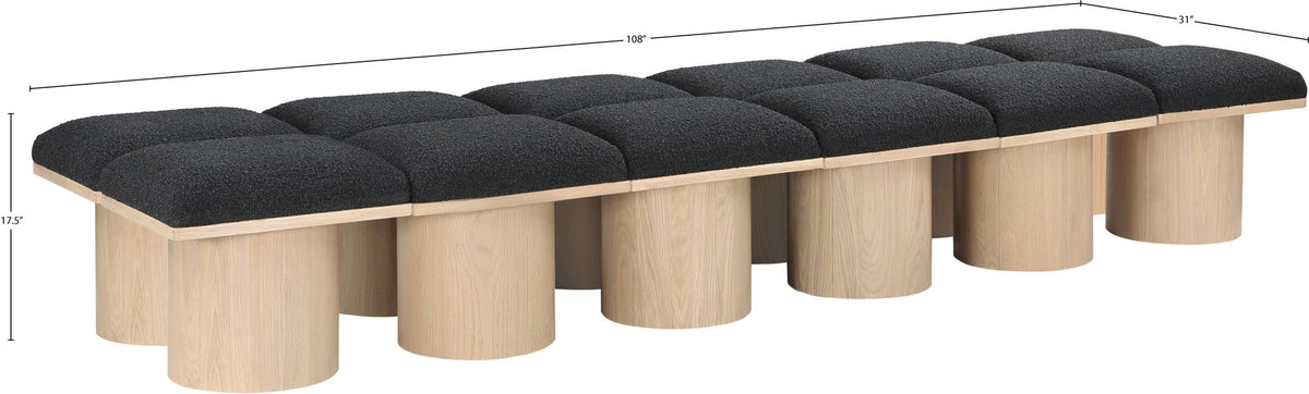 Pavilion - 12 Piece Modular Bench With Natural Base
