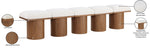 Pavilion - 5 Piece Modular Bench With Walnut Base
