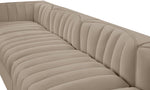 Rummi - Velvet Performance Fabric Upholstered 5 Piece Modular Sofa