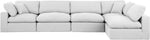 Comfy - 5 Piece Linen Modular Sectional