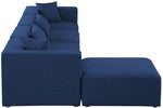 Cube - Linen 5 Piece Modular Sectional With Chaise