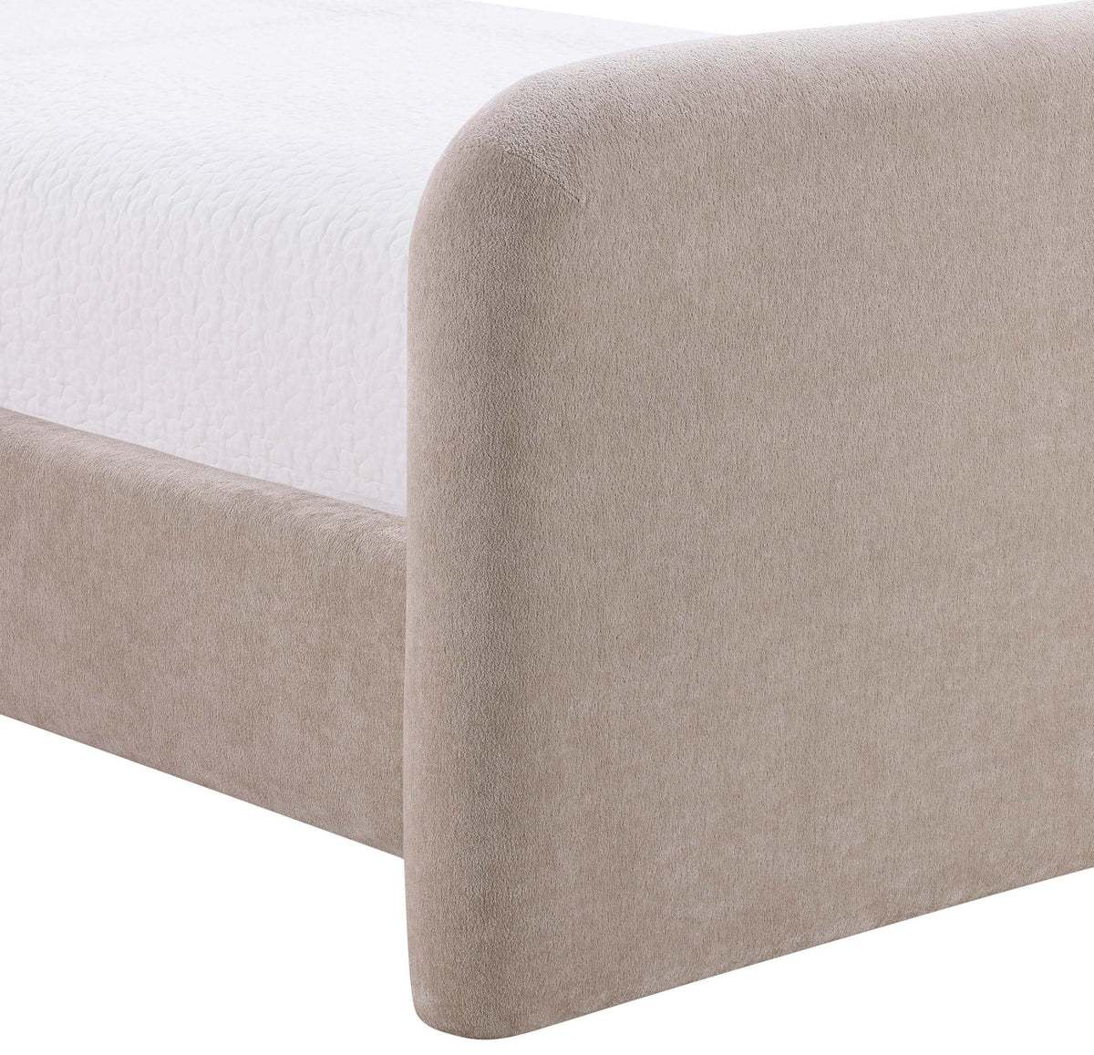 Fira - Chenille Fabric Upholstered Bed