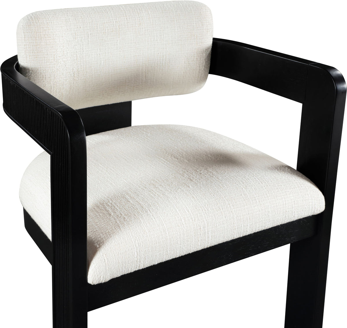Sacha - Linen Dining Chair With Black Base (Set of 2)