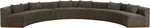 Avanti - Chenille Fabric Upholstered 3 Piece Modular Sectional