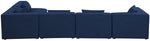 Cube - Linen 5 Piece Modular Sectional
