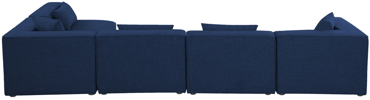 Cube - Linen 5 Piece Modular Sectional