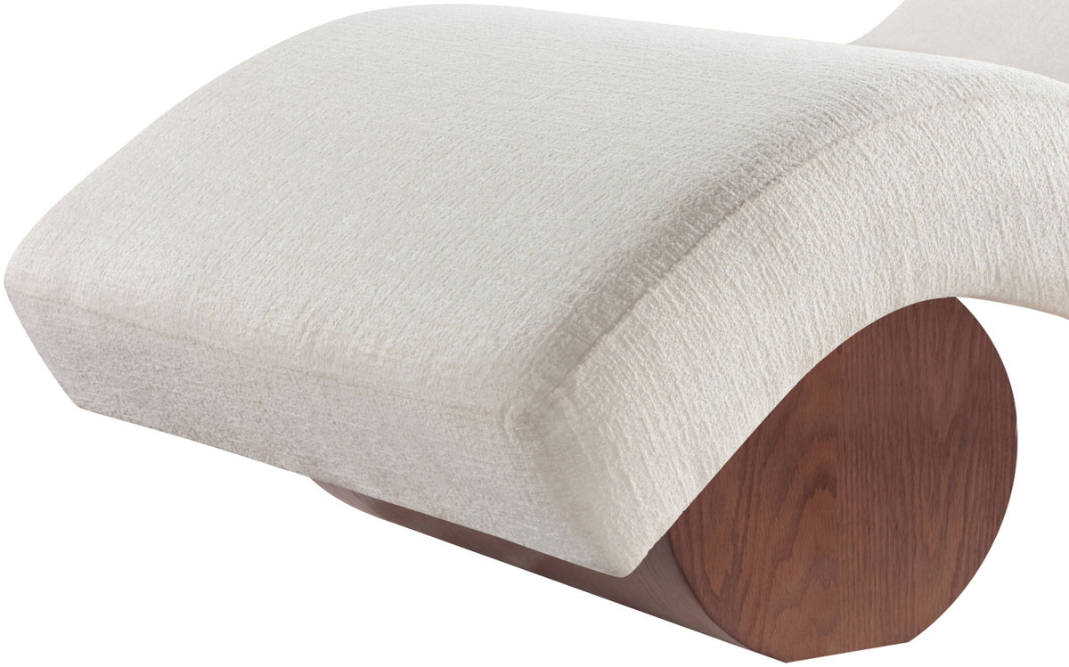Marcella - Chaise Lounge - Walnut Base