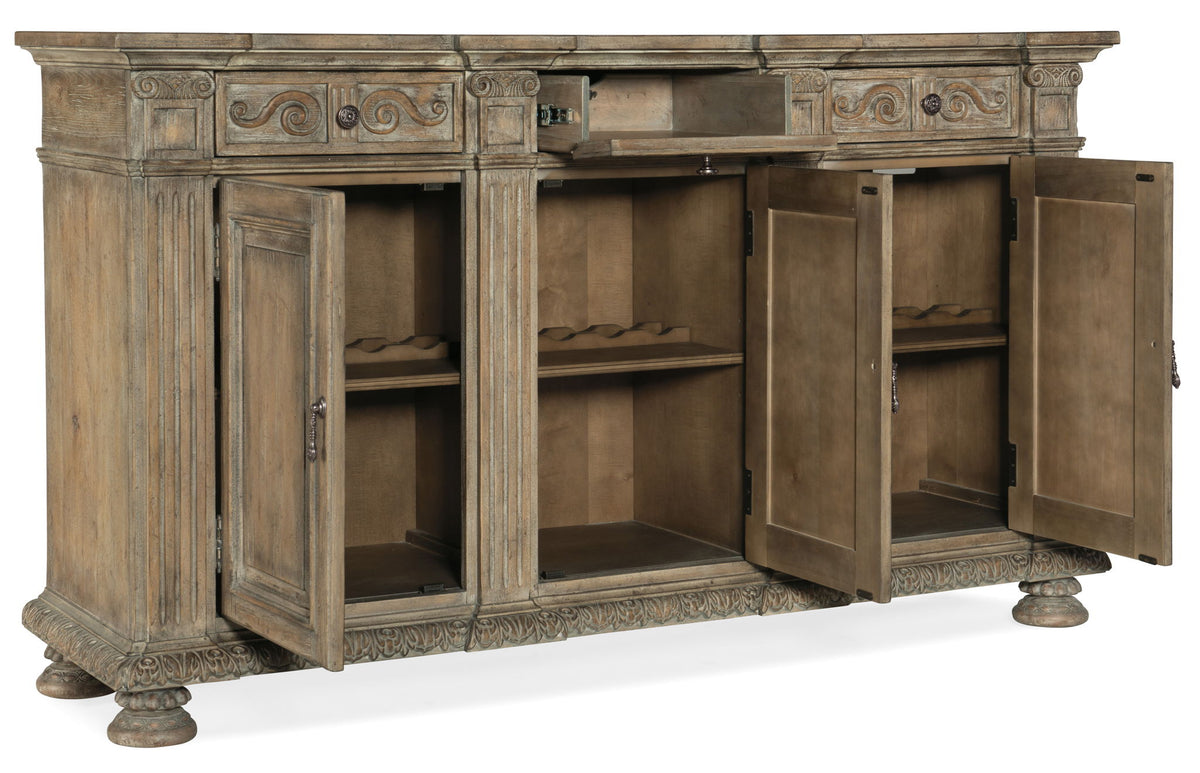 Castella - 72" Credenza - Light Brown