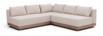 Solace - Olefin Performance Fabric 3 Piece Outdoor Patio Modular Sectional (2 Loveseats & Corner Chair)