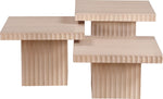 Spencer - Oak Veneer 3 Piece Coffee Tabl