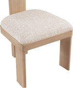 Timbra - Linen Textured Fabric Upholstered Dining Chair (Set of 2) - Natural Base
