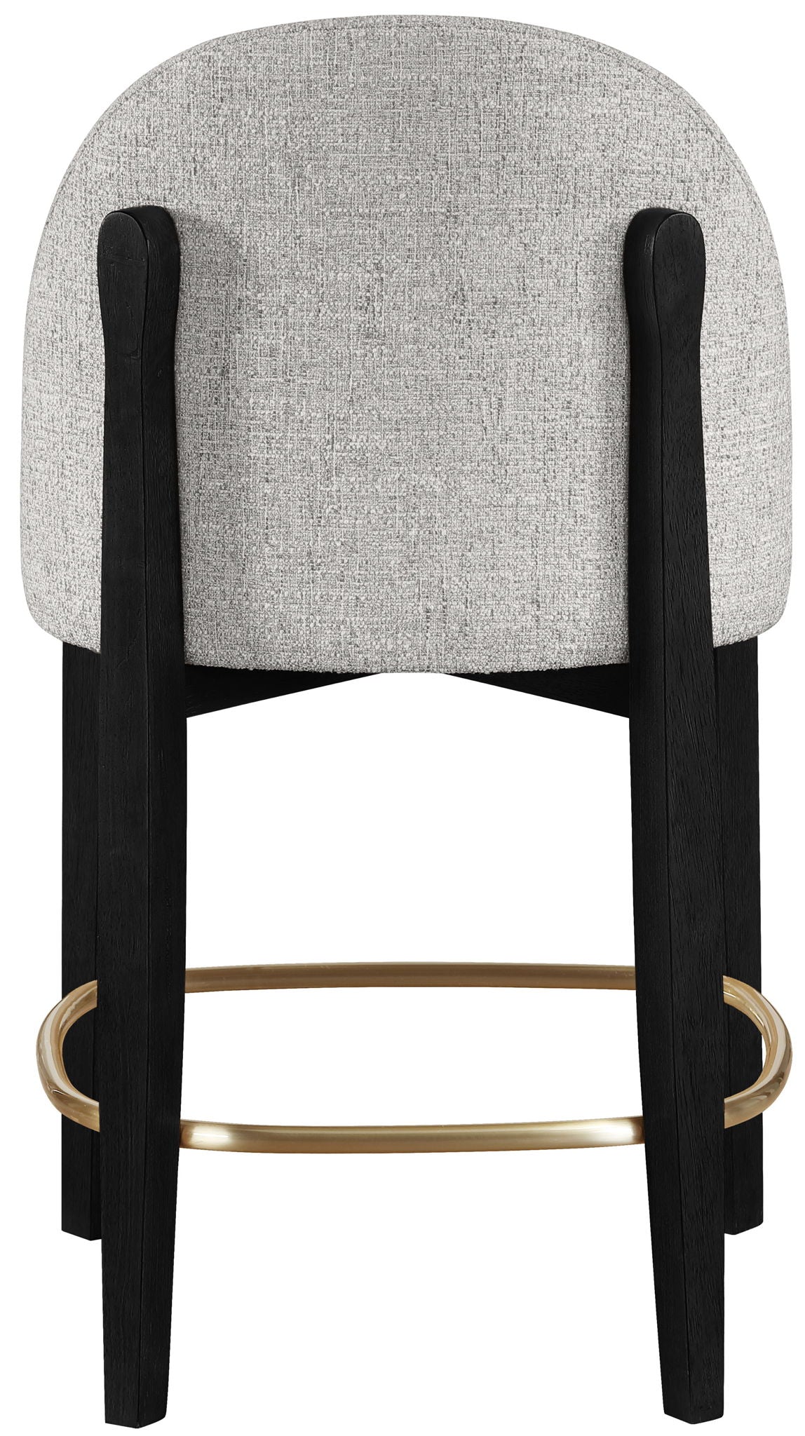Torino - Counter Stool With Brushed Black Base