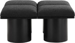 Pavilion - 4 Piece Modular Bench With Black Base